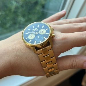 Vestal Unisex HEI3CM01 Heirloom Chrono Analog Display Analog Quartz Gold Watch